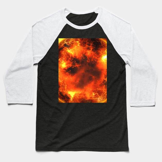 Space Baseball T-Shirt by NoMonkeyB
